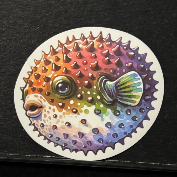 PUFFER FISH STICKER - Picture 1 of 1